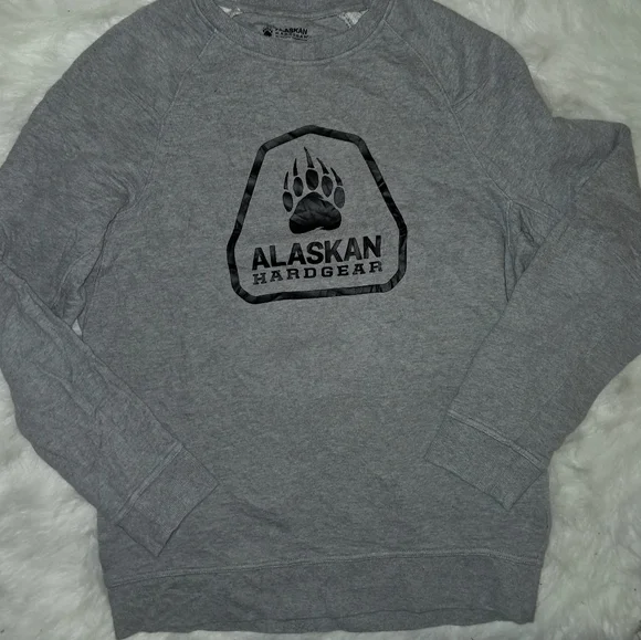 Alaskan Hardgear Duluth Trading Company Gray Men's Crewneck Sweatshirt - Picture 1 of 5
